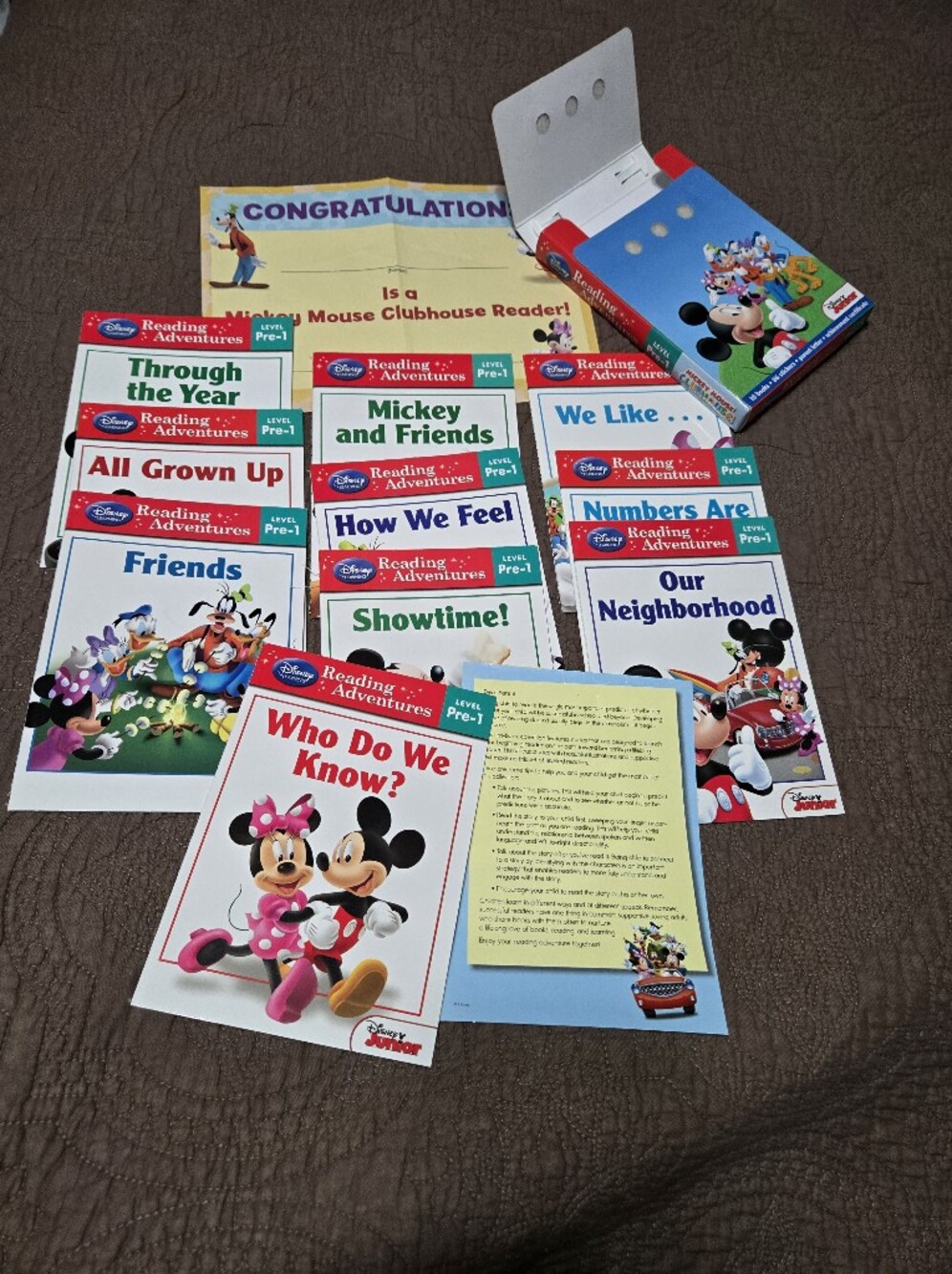 Disney Mickey Mouse Clubhouse Book Set for Kids Reading Adventures Level Pre-1